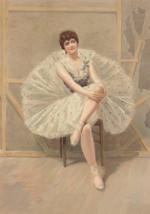 The belle of the ballet by Julius Mendes Price Oil Painting