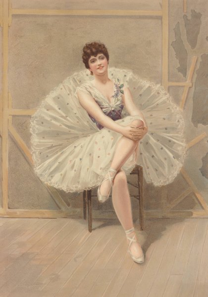 The belle of the ballet  by Julius Mendes Price - Hand-Painted Oil Painting Reproduction