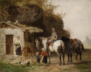 Rast by Julius Noerr Oil Painting