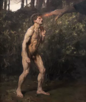 Cain by Julius Paulsen Oil Painting