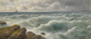 Kustenlandschaft by Julius Rose Oil Painting