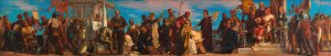 Herzog Rudolf IV. und Herzog Albrecht III. by Julius Schmid Oil Painting