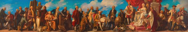 Maria Theresia und Joseph II.  by Julius Schmid - Hand-Painted Oil Painting Reproduction