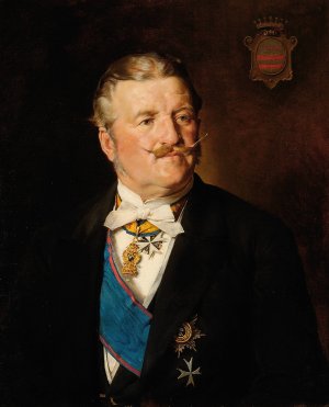 Maximilian Baron von Washington by Julius Victor Berger Oil Painting