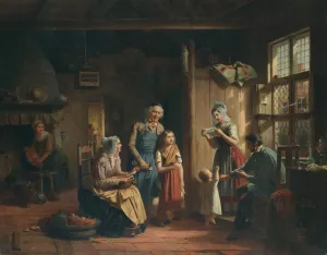 Der Brief by Julius Weyde Oil Painting