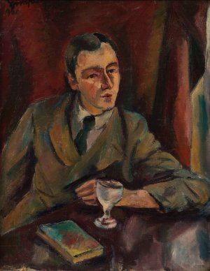 Portrat eines Mannes by Julius Zimpel Jr Oil Painting