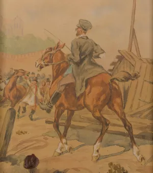 Rider On Horseback Oil painting by Juliusz Kossak