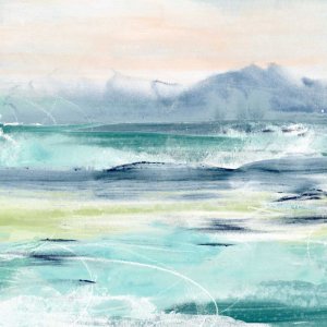 Beach Tides I by June Erica Vess Oil Painting
