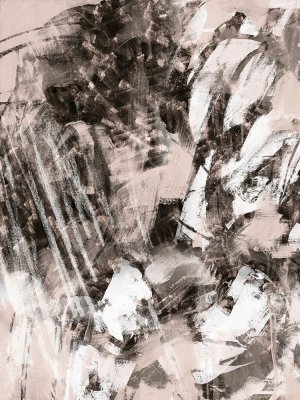Blush Blackboard I by June Erica Vess Oil Painting
