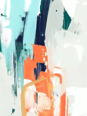 Graffiti Mambo I Oil Painting by June Erica Vess - Contemporary