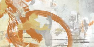 Tangerine & Grey I by June Erica Vess Oil Painting