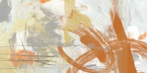 Tangerine & Grey II by June Erica Vess Oil Painting