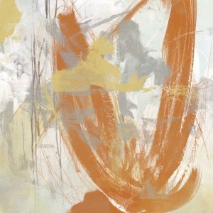 Tangerine & Grey III by June Erica Vess Oil Painting