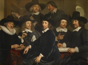 The regents of the Oudezijds Huiszittenhuis by Jurgen Ovens Oil Painting