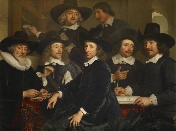 The regents of the Oudezijds Huiszittenhuis  by Jurgen Ovens - Hand-Painted Oil Painting Reproduction
