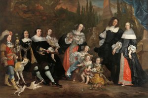 Michiel de Ruyter and his Family by Juriaen Jacobsz Oil Painting