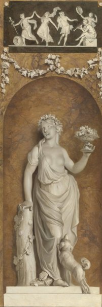 Behangselschildering met bacchante by Jurriaan Andriessen Oil Painting