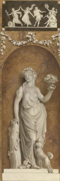 Behangselschildering met bacchante by Jurriaan Andriessen Oil Painting