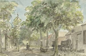 Dorpsstraat in Lage Vuursche by Jurriaan Andriessen Oil Painting