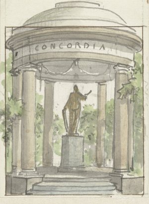 Ontwerp voor een Tempel der Eendracht by Jurriaan Andriessen Oil Painting
