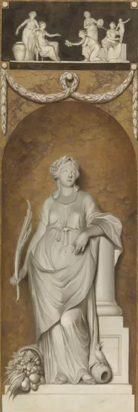 Painted Wall Hanging with Peace by Jurriaan Andriessen Oil Painting