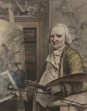 Zelfportret van Jurriaan Andriessen by Jurriaan Andriessen Oil Painting