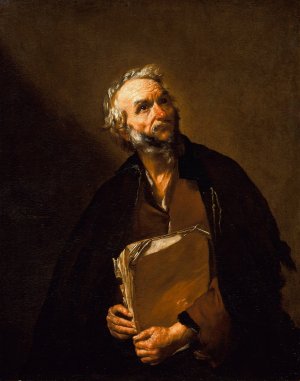 A Philosopher by Jusepe De Ribera Oil Painting