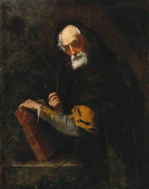 A Philosopher by Jusepe De Ribera Oil Painting