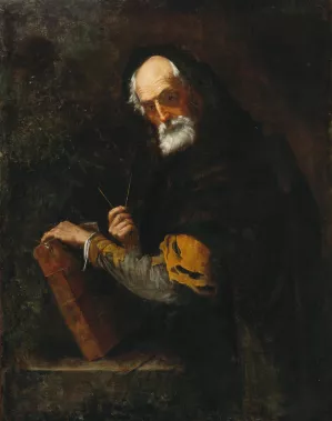 A Philosopher by Jusepe De Ribera Oil Painting