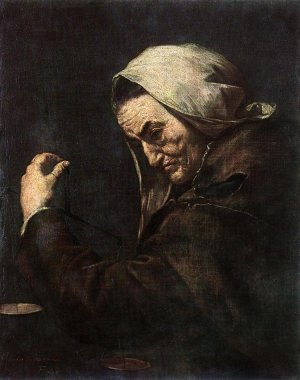 An Old Money-Lender by Jusepe De Ribera Oil Painting