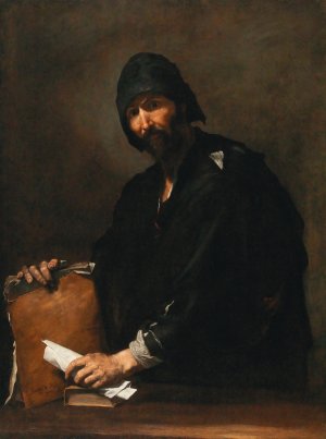 Heraclitus by Jusepe De Ribera Oil Painting
