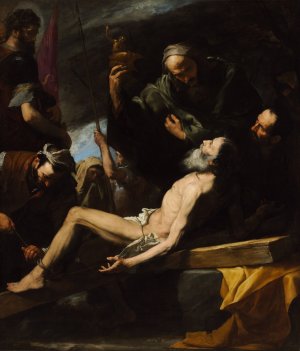 Martyrdom Of Saint Andrew by Jusepe De Ribera Oil Painting