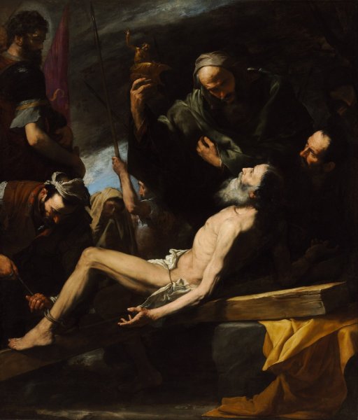 Martyrdom Of Saint Andrew by Jusepe De Ribera - Hand-Painted Oil Painting Reproduction