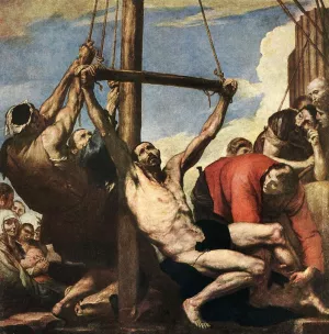 Martyrdom of St Bartholomew by Jusepe De Ribera - Oil Painting Reproduction