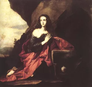 Mary Magdalene in the Desert by Jusepe De Ribera - Oil Painting Reproduction