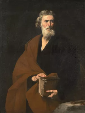 Saint Matthew by Jusepe De Ribera Oil Painting