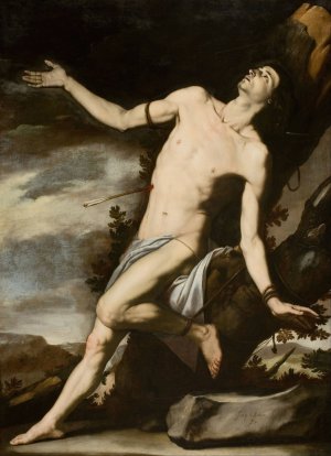 Saint Sebastian by Jusepe De Ribera Oil Painting