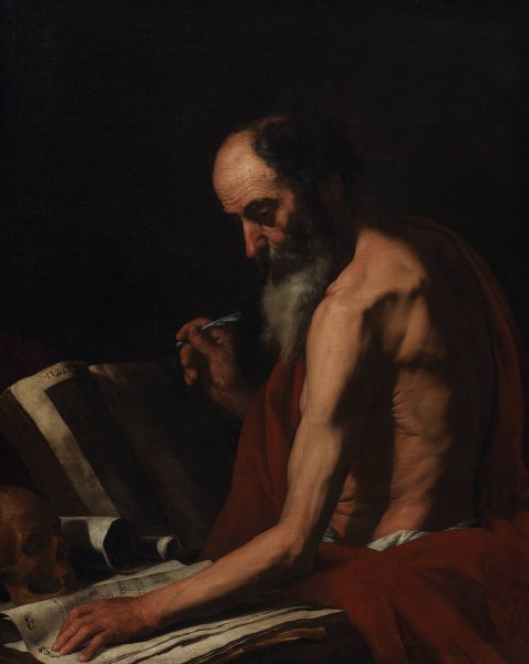 St Jerome  by Jusepe De Ribera - Hand-Painted Oil Painting Reproduction