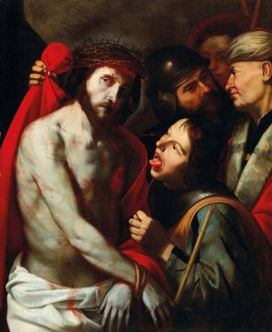 The Mocking of Christ by Jusepe De Ribera Oil Painting