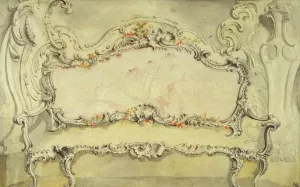 Design of a Couch for Count Bilenski by Juste-Aurele Meissonnier - Oil Painting Reproduction