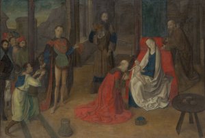 The Adoration of the Magi by Justus Of Ghent (Joos Van Wassenhove) Oil Painting