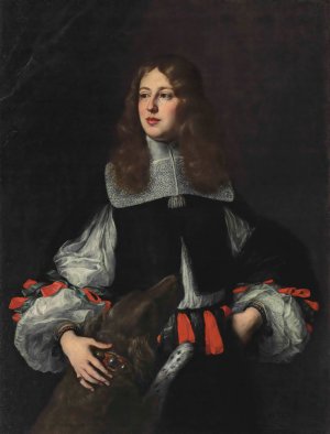 Portrait Of Orazio Piccolomini by Justus Sustermans Oil Painting