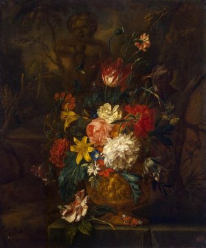 Flowers Oil painting by Justus Van Huysum