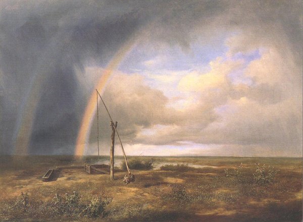 The Puszta by Karoly Marko The Elder - Hand-Painted Oil Painting Reproduction