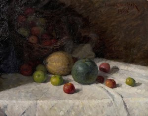 Still Life with Fruit by Kamil Stuchlik Oil Painting