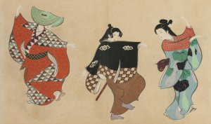 Dancing by Kamisaka Sekka Oil Painting