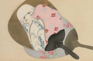 Fans by Kamisaka Sekka Oil Painting
