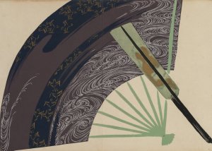 Folding Fans by Kamisaka Sekka Oil Painting