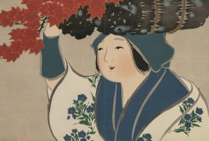 Kindling Salesgirl by Kamisaka Sekka Oil Painting