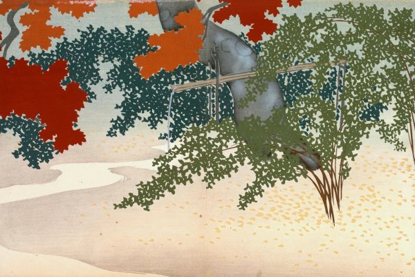 Late Autumn  by Kamisaka Sekka - Hand-Painted Oil Painting Reproduction